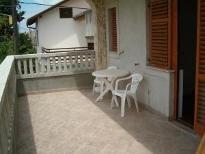 Balkón nebo terasa v ubytování Vodice, apartmani Buntić