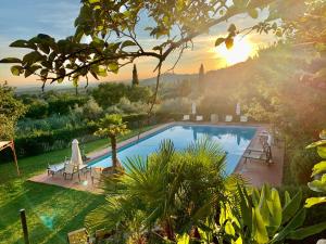 Piscina de la sau aproape de Borgo Dolci Colline Resort Ziraia