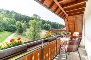 Balkón nebo terasa v ubytování Ferienhaus Gießler