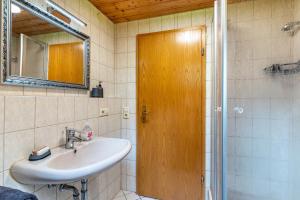 Koupelna v ubytování Ferienhaus Gießler