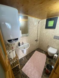 Koupelna v ubytování Parlayan Mountain House Salacık