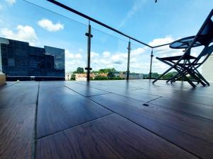 Balkon lub taras w obiekcie Apartament ORANGE Warmia Towers