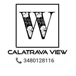 ein Logo für eine Pizzeria mit dem Buchstaben v in der Unterkunft CALATRAVA VIEW in Cosenza