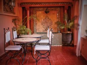 Posezení v ubytování Riad Malida Marrakech