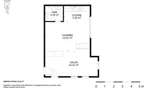 Majutuskoha Spacious studio in a quiet area of Sierre korruse plaan