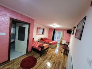 TV a/nebo společenská místnost v ubytování Miselin Apartmani