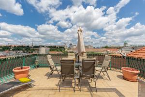 Μπαλκόνι ή βεράντα στο Penthouse with Free PARKING and Free BIKES, wellness 8 min walk