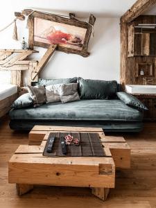 Posezení v ubytování Altholz-Apartment