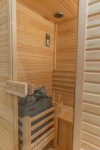 a room with a sauna with a box in it at Suite16 & spa in Barletta