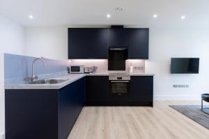 Kuchyň nebo kuchyňský kout v ubytování Stratford Apartments