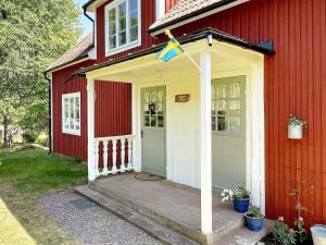 Bygningen som feriehuset ligger i