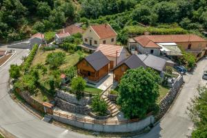 an aerial view of a house at Green Hill in Virpazar