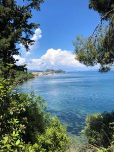 vista sull'acqua dalla costa di Vista Vibes Corfu a Análipsis