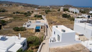 an aerial view of a white house at Traditional White House 2 in Prodromos Paros