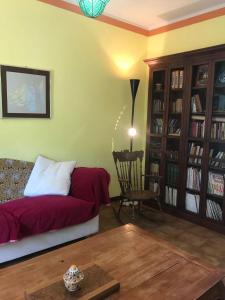 a living room with a couch and a table at Villa Margherita in Grotte