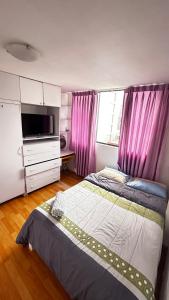Postel nebo postele na pokoji v ubytování II Habitación Privada en Miraflores Central City