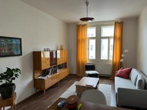 TV a/nebo společenská místnost v ubytování Mama's apartment in Letna