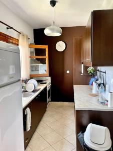 Kuchyň nebo kuchyňský kout v ubytování EcoLodge Delmar