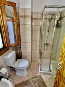 Koupelna v ubytování EcoLodge Delmar