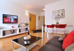TV a/nebo společenská místnost v ubytování Apartment Barbara