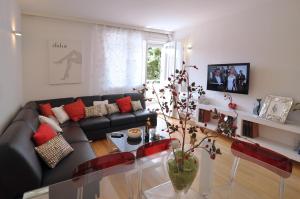 TV a/nebo společenská místnost v ubytování Apartment Barbara