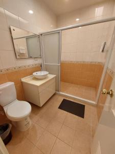 Koupelna v ubytování Xinhe Homestay