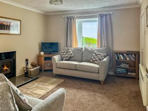 A seating area at Eleven Diabaig Cottage