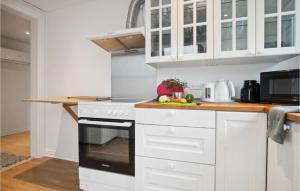 Kuchyň nebo kuchyňský kout v ubytování Nice Apartment In Samsø With Wifi