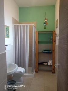 Koupelna v ubytování B & B Monte Adamo