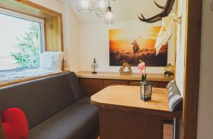 Χώρος καθιστικού στο Gajówka na Roztoczu +10 φωτογραφίες