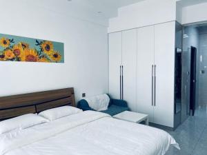 Krevet ili kreveti u jedinici u okviru objekta Utopia Apartment