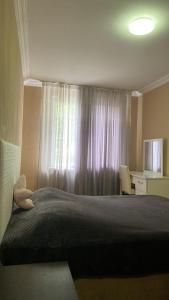 Postel nebo postele na pokoji v ubytování Gocha's apartaments