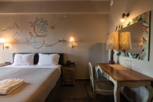 Katil atau katil-katil dalam bilik di Petra & Fos Boutique Hotel & Spa