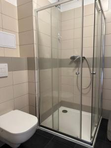 Koupelna v ubytování Apartmán ERUDITO XXVI centrum Jihlava
