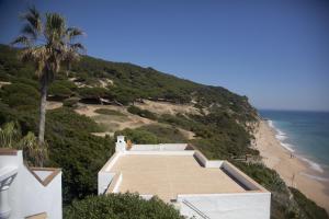 a view of the beach from a house at Hostal Mar de Frente in Los Caños de Meca
