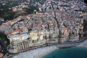 A general view of Tropea or a view of the city taken from a panziókat