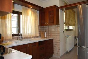 Kuchyň nebo kuchyňský kout v ubytování Luna Apartment, Rafina + 28 fotografií