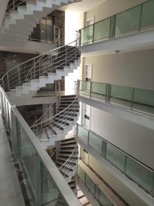 a spiral staircase in an office building at Alanya-Avsallar 55m 1+1 in Avsallar