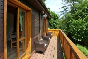 A balcony or terrace at Chata Soňa