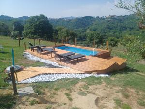 Bazén v ubytování Agriturismo Cisogna nebo v jeho okolí