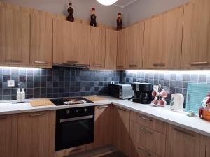 Kuchnia lub aneks kuchenny w obiekcie ZEN Neapoli Penthouse Apartment
