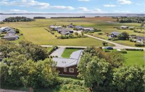 an aerial view of a home with a farm at Amazing Home In Snedsted With 4 Bedrooms, Sauna And Wifi in Skyum