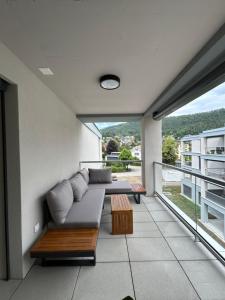 Posezení v ubytování The R Apartment Engelberg, KLIMA, NEU, Balkon, Parking