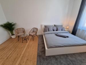 Postel nebo postele na pokoji v ubytování Süße Marie 3
