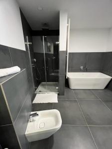 Ett badrum på Apartment Stari Pazar 2