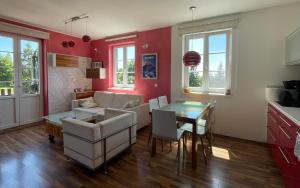 Posezení v ubytování Apartman v Beskydech