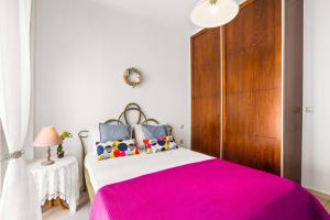 Postel nebo postele na pokoji v ubytování Private apartment in Kalamaki, Chania