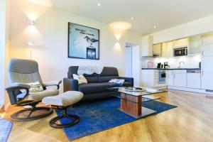 Køkken eller tekøkken på Am Sahlenburger Strand AS23