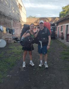 a man and a woman posing for a picture at Hostal San José in La Unión