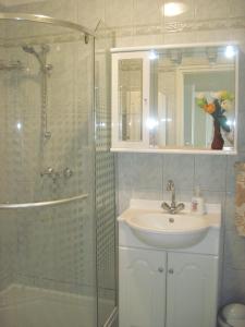 A bathroom at Fured Apartments